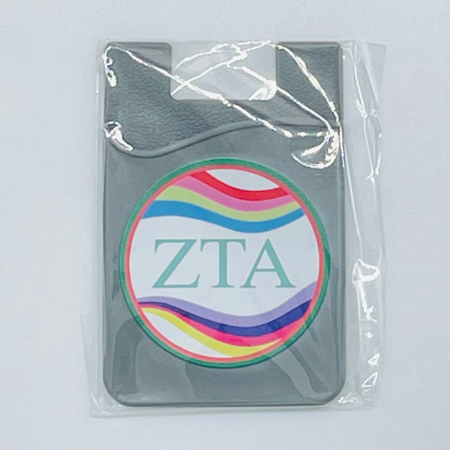 Retro Wave Cell Phone Caddy - Zeta Tau Alpha