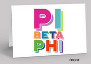 COLORBRIGHT Notecard Set - Pi Beta Phi