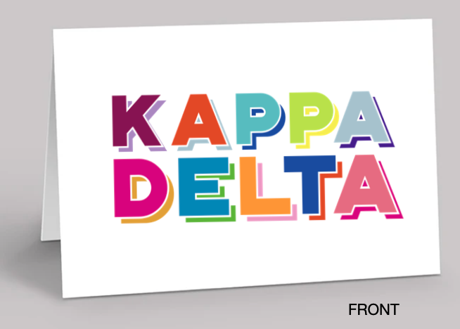COLORBRIGHT Notecard Set - Kappa Delta