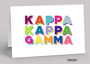 COLORBRIGHT Notecard Set - Kappa Kappa Gamma