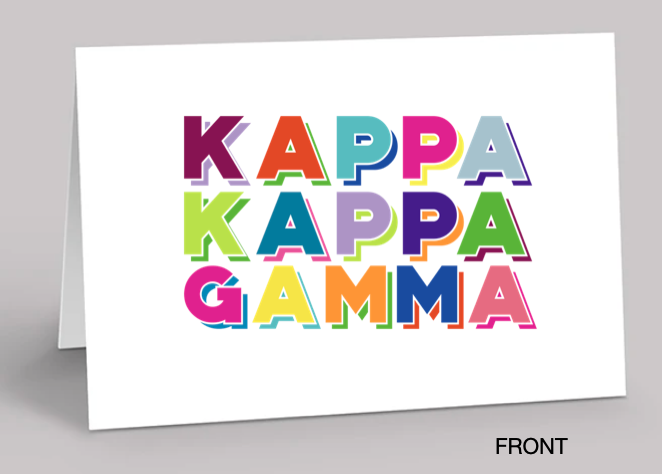 COLORBRIGHT Notecard Set - Kappa Kappa Gamma
