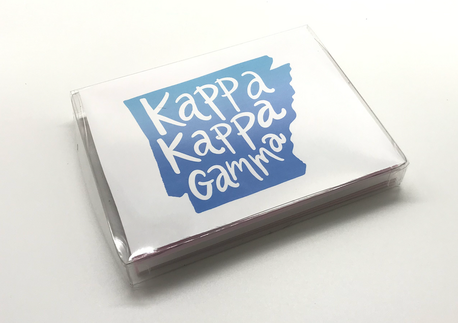 OMBRE ARKANSAS Notecard Set - Kappa Kappa Gamma