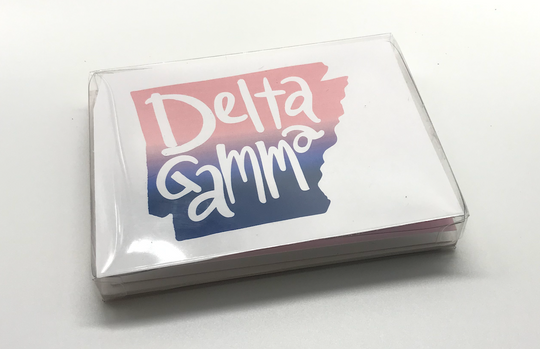 OMBRE ARKANSAS Notecard Set - Delta Gamma