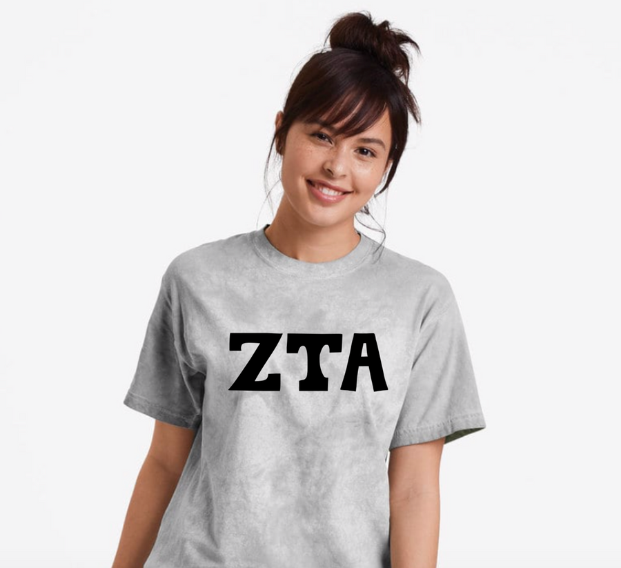 GREEK Color Blast T-shirt - Zeta Tau Alpha