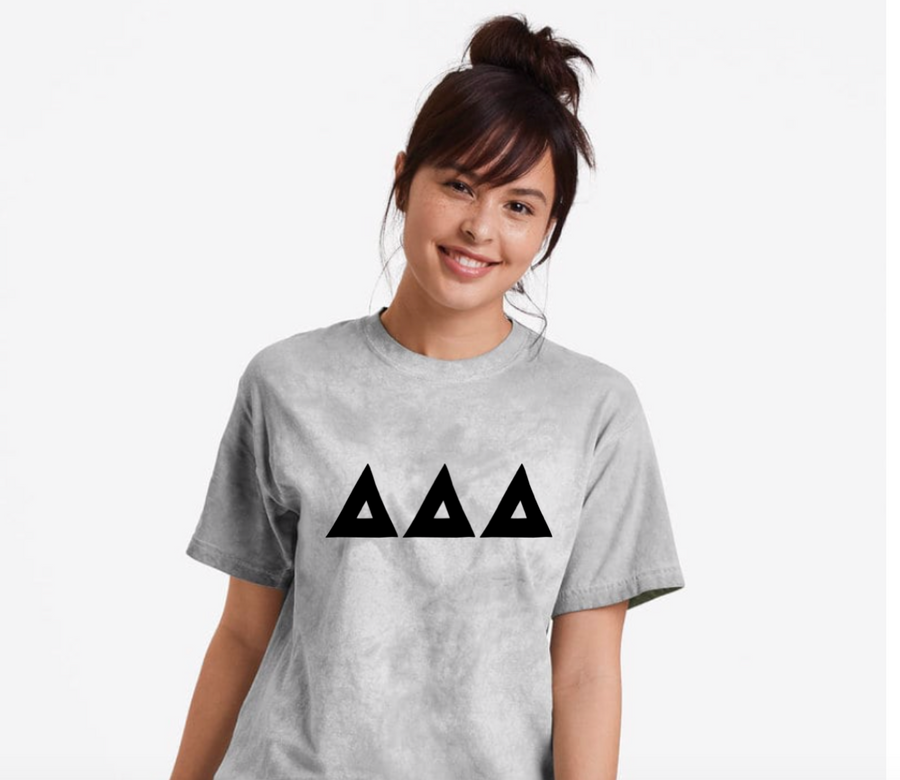 GREEK Color Blast T-shirt - Delta Delta Delta