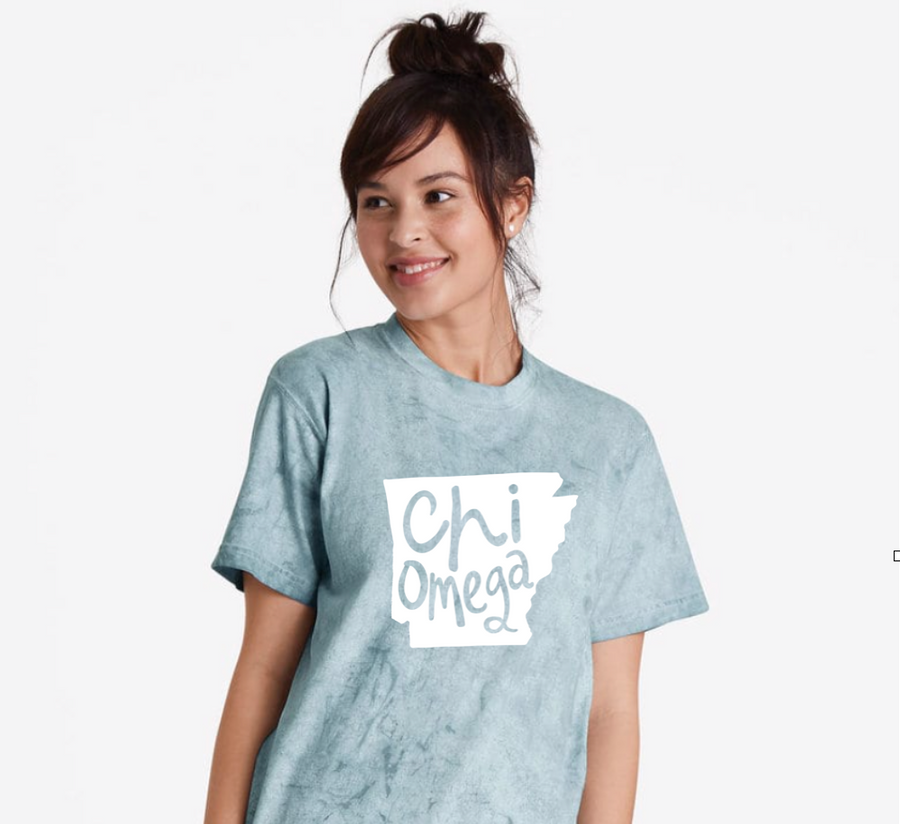 ARKANSAS Color Blast T-shirt - Chi Omega