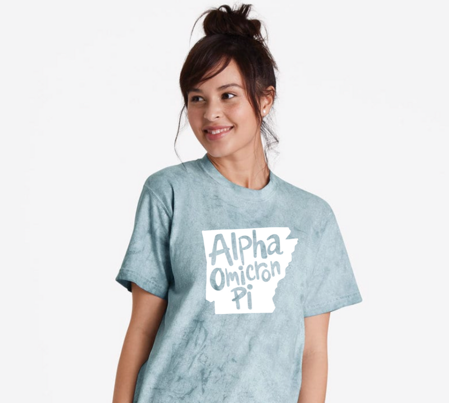 ARKANSAS Color Blast T-shirt - Alpha Omicron Pi