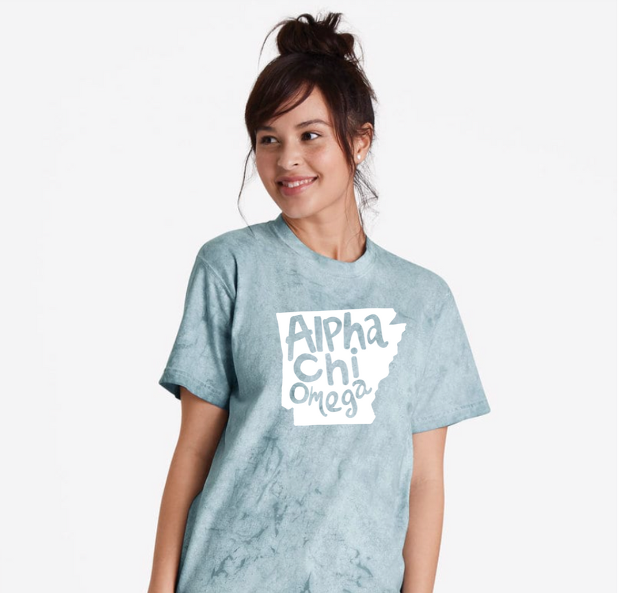 ARKANSAS Color Blast T-shirt - Alpha Chi Omega