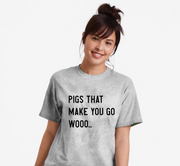 Pigs That Make You Go Woo (Black) T-shirt