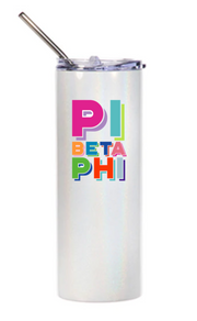 COLORBRIGHT Insulated Travel Mugs - Pi Beta Phi