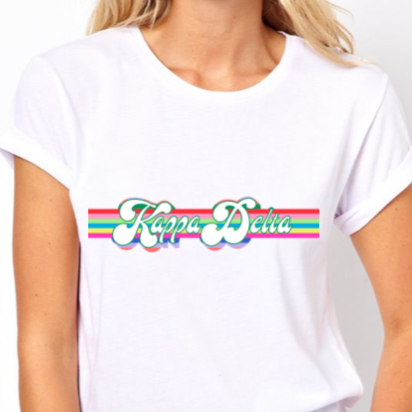 RetroStripe T-Shirt - Kappa Delta