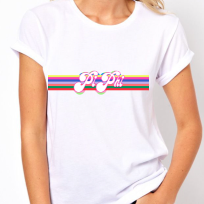 RetroStripe T-Shirt - Pi Beta Phi