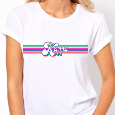 RetroStripe T-Shirt - Kappa Kappa Gamma