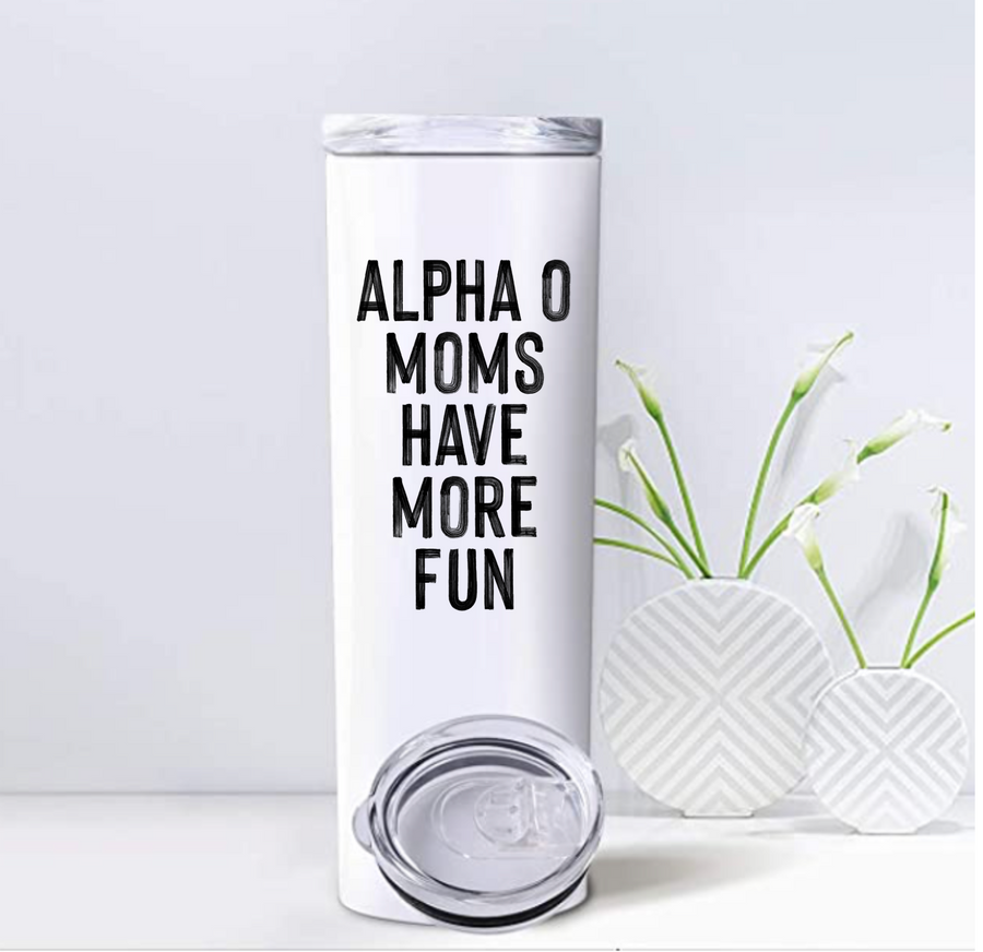 Moms Have More Fun Insulated Travel Mugs - Phi Mu