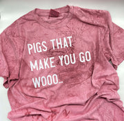 Pigs That Make You Go Woo (White) T-shirt