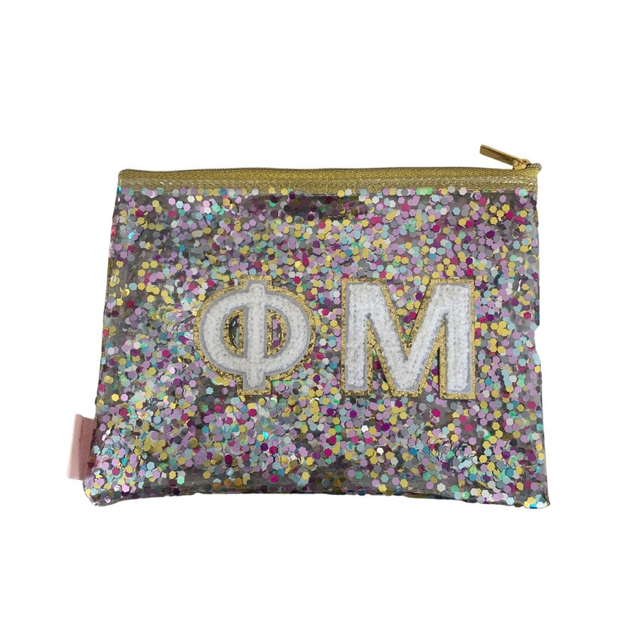GREEK CONFETTI Poptart Cosmetic Bag - Phi Mu
